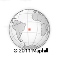 Outline Map of the Area around 22° 3' 23" S, 24° 34' 30" W, rectangular outline