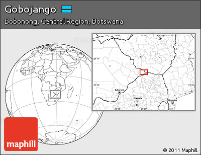 Blank Location Map of Gobojango