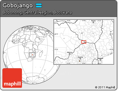 Blank Location Map of Gobojango