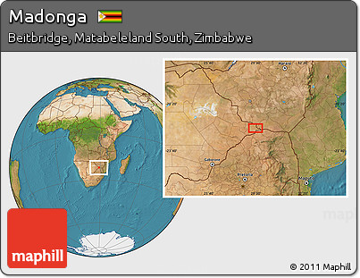 Satellite Location Map of Madonga