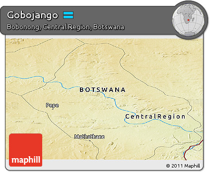 Physical Panoramic Map of Gobojango