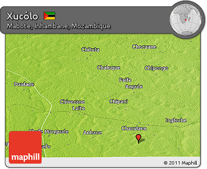Physical Panoramic Map of Xucólo