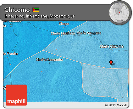 Political 3D Map of Chicomo