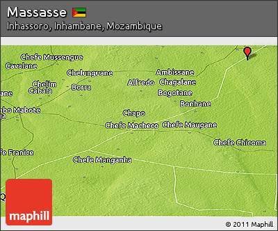 Physical Panoramic Map of Massasse