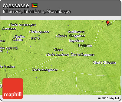 Physical Panoramic Map of Massasse