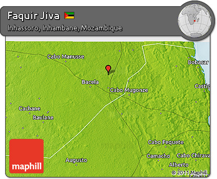 Physical 3D Map of Faquir Jiva