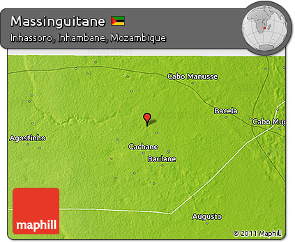 Physical 3D Map of Massinguitane
