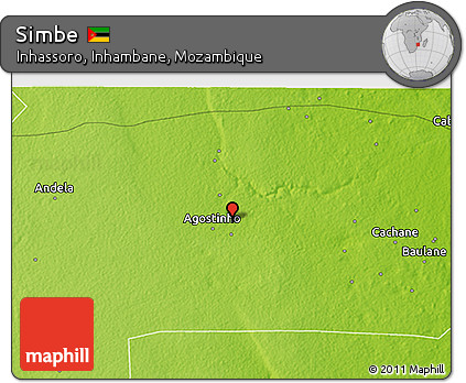 Physical 3D Map of Simbe