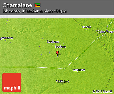 Physical 3D Map of Chamalane