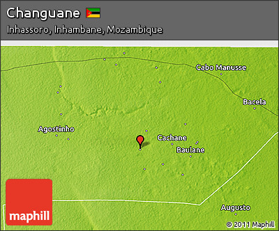 Physical 3D Map of Changuane