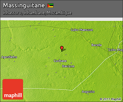 Physical 3D Map of Massinguitane