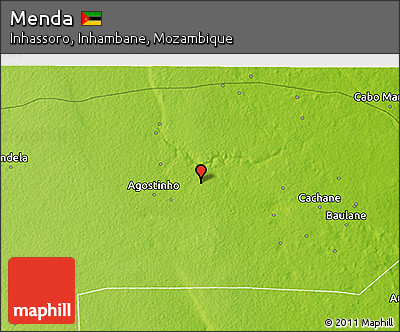 Physical 3D Map of Menda