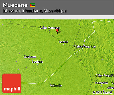 Physical 3D Map of Mueoane