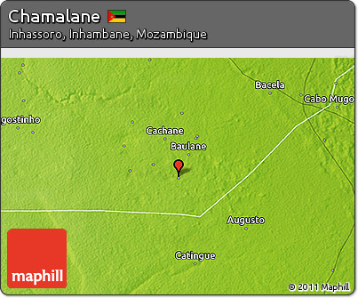 Physical 3D Map of Chamalane