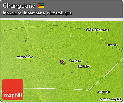 Physical 3D Map of Changuane