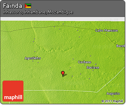 Physical 3D Map of Fainda