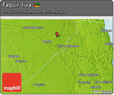 Physical 3D Map of Faquir Jiva