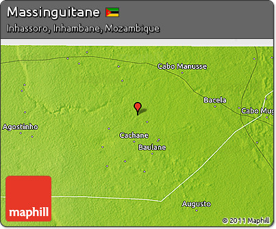 Physical 3D Map of Massinguitane