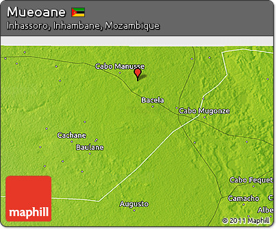Physical 3D Map of Mueoane