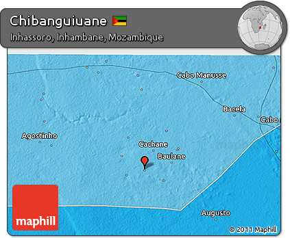 Political 3D Map of Chibanguiuane