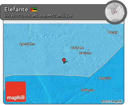Political 3D Map of Elefante