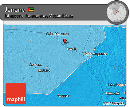 Political 3D Map of Janane