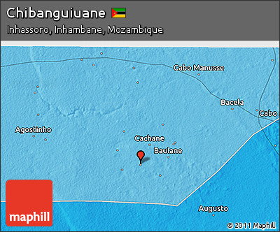 Political 3D Map of Chibanguiuane