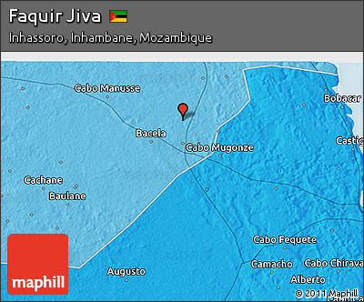 Political 3D Map of Faquir Jiva