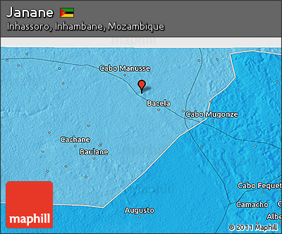 Political 3D Map of Janane
