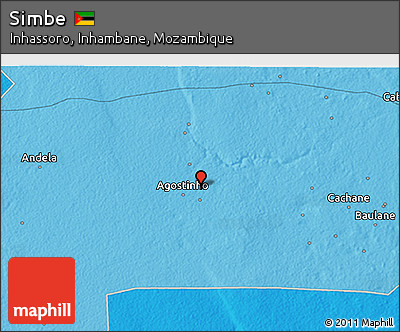 Political 3D Map of Simbe