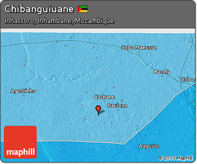 Political 3D Map of Chibanguiuane