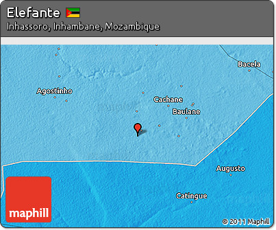 Political 3D Map of Elefante