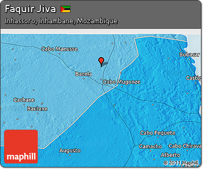 Political 3D Map of Faquir Jiva
