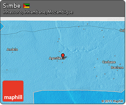 Political 3D Map of Simbe