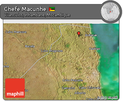 Satellite 3D Map of Chefe Macunhe