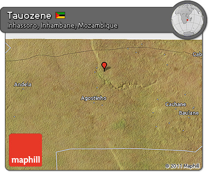 Satellite 3D Map of Tauozene