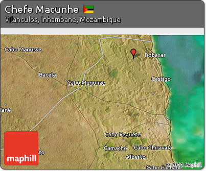 Satellite 3D Map of Chefe Macunhe