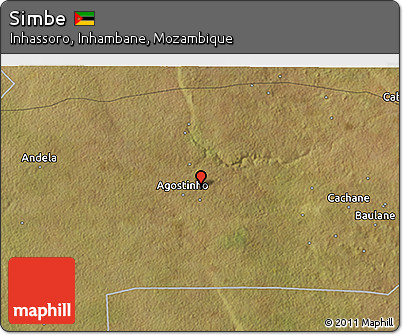 Satellite 3D Map of Simbe