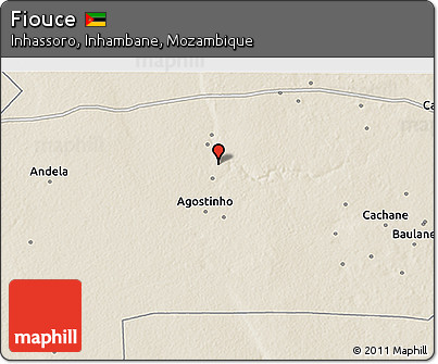 Shaded Relief 3D Map of Fiouce
