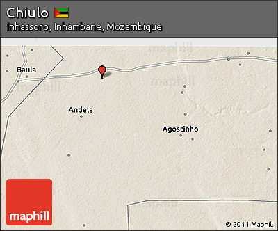 Shaded Relief 3D Map of Chiulo