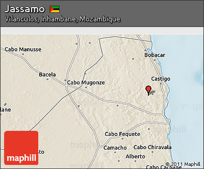 Shaded Relief 3D Map of Jassamo