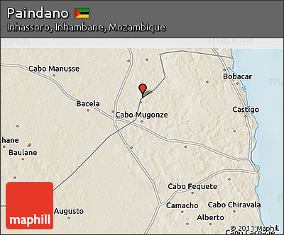Shaded Relief 3D Map of Paindano