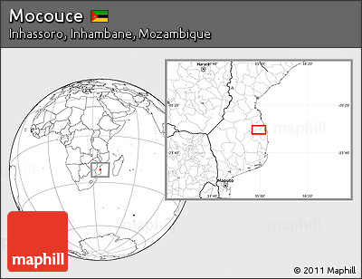 Blank Location Map of Mocouce