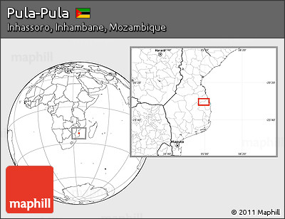 Blank Location Map of Pula-Pula