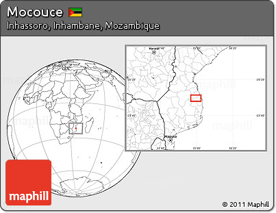 Blank Location Map of Mocouce