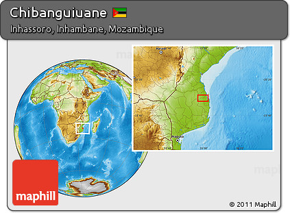 Physical Location Map of Chibanguiuane