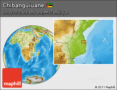 Physical Location Map of Chibanguiuane