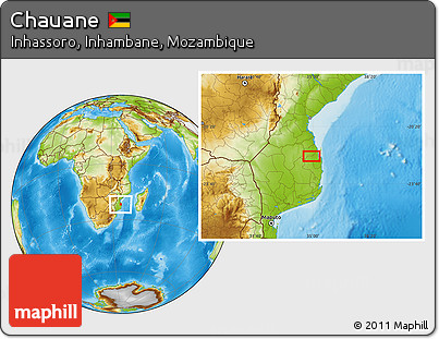 Physical Location Map of Chauane