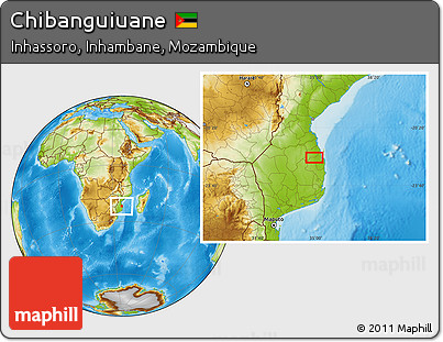 Physical Location Map of Chibanguiuane