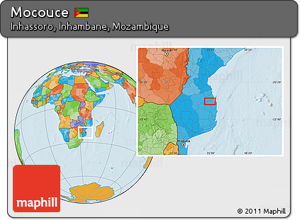 Political Location Map of Mocouce